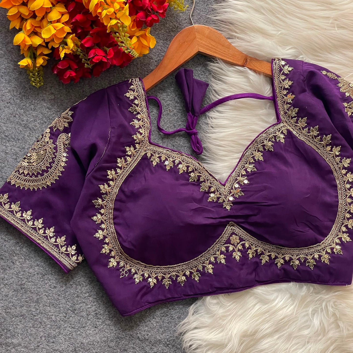 Royal Jodha Style Bridal Blouse For Saree or Skirt