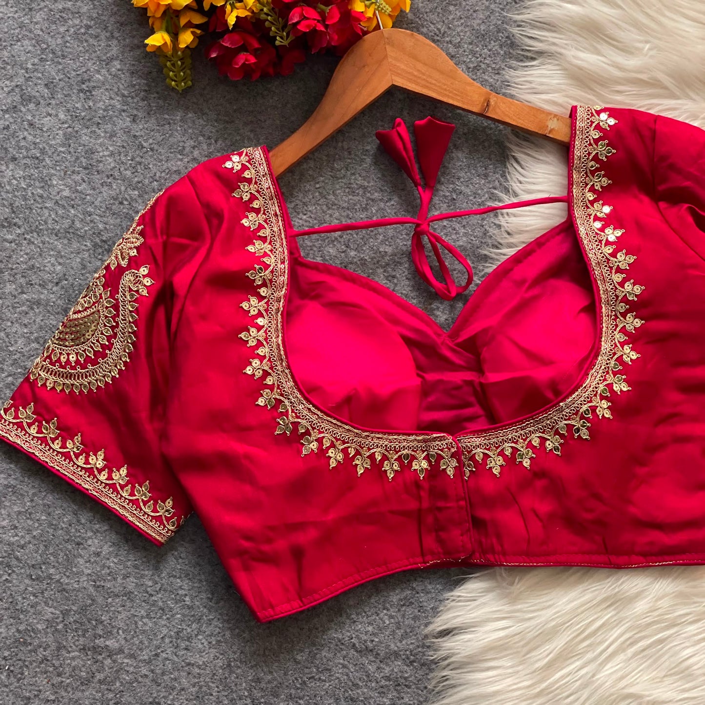 Royal Jodha Style Bridal Blouse For Saree or Skirt