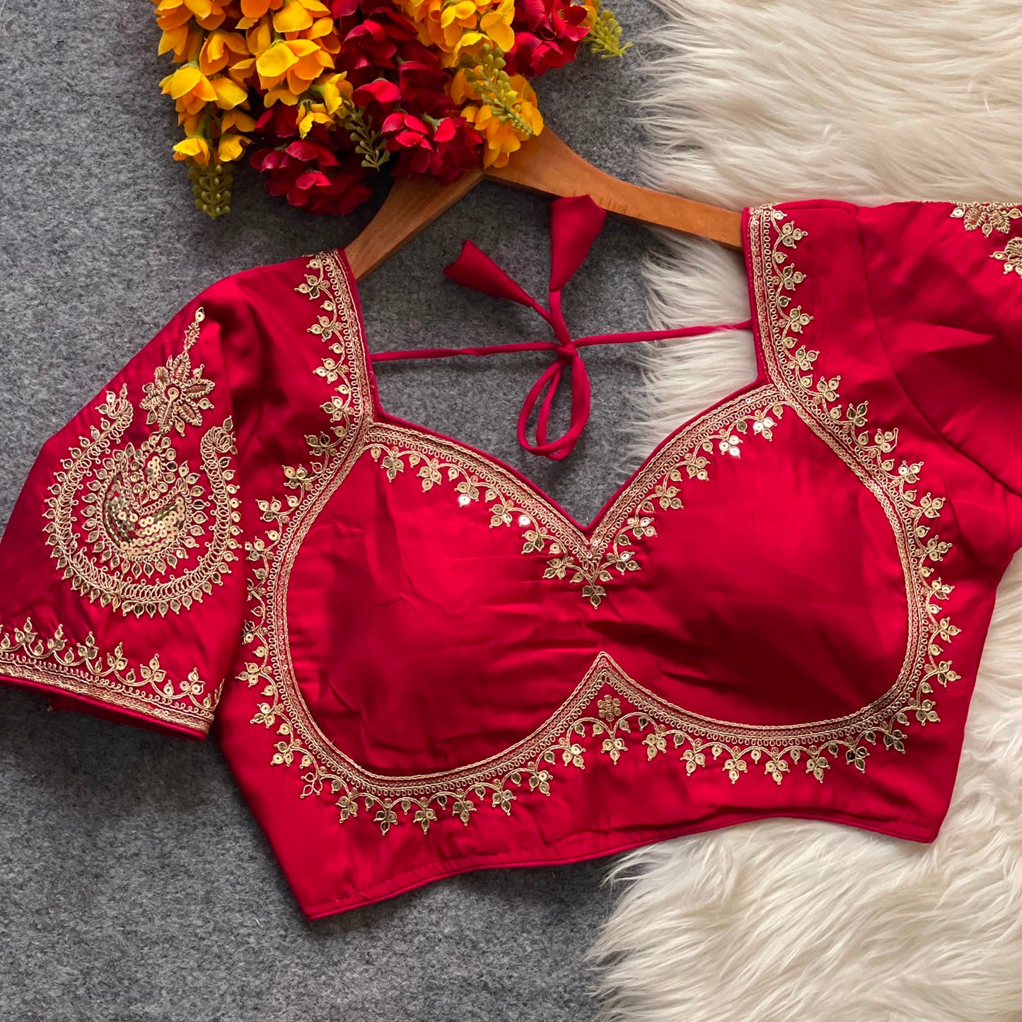 Royal Jodha Style Bridal Blouse For Saree or Skirt
