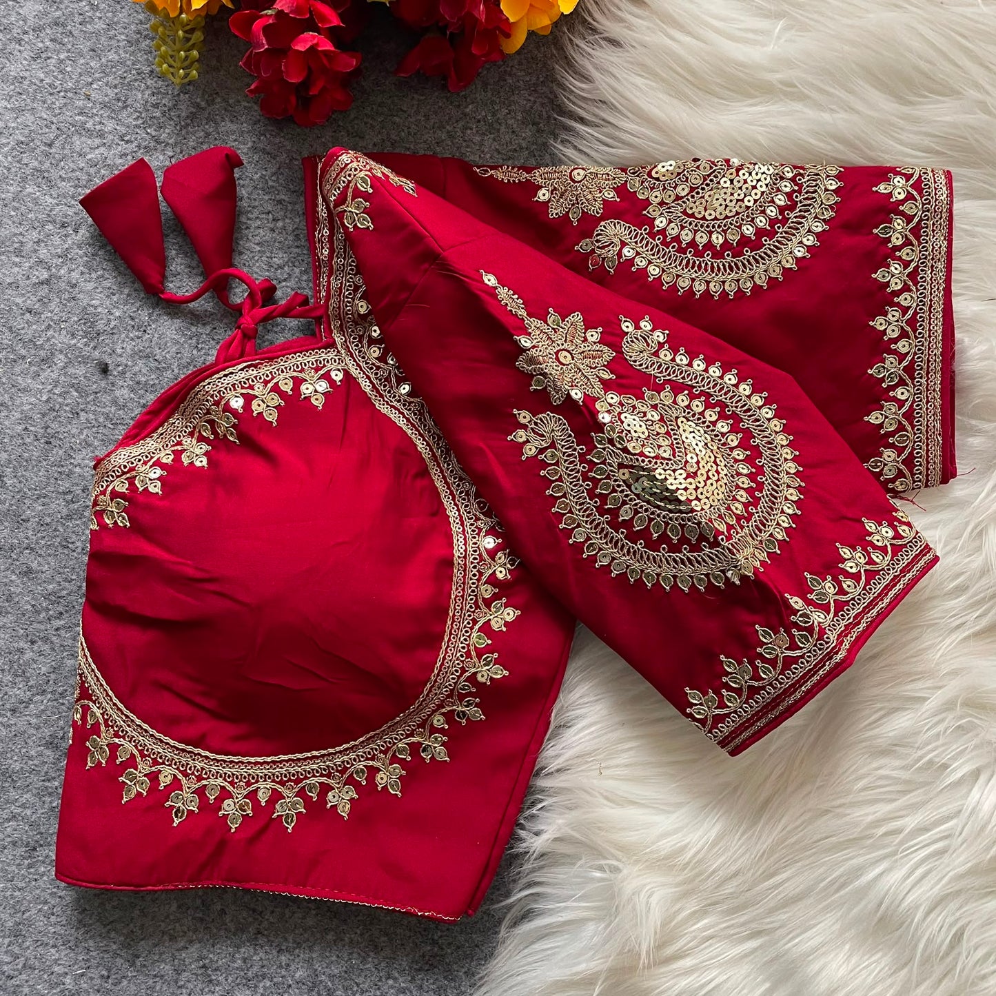 Royal Jodha Style Bridal Blouse For Saree or Skirt