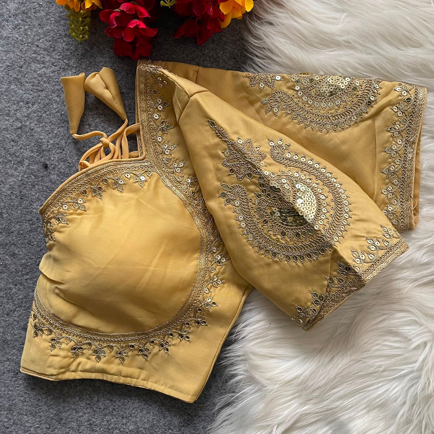 Royal Jodha Style Bridal Blouse For Saree or Skirt