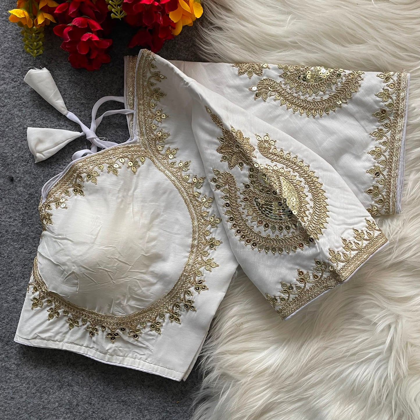 Royal Jodha Style Bridal Blouse For Saree or Skirt