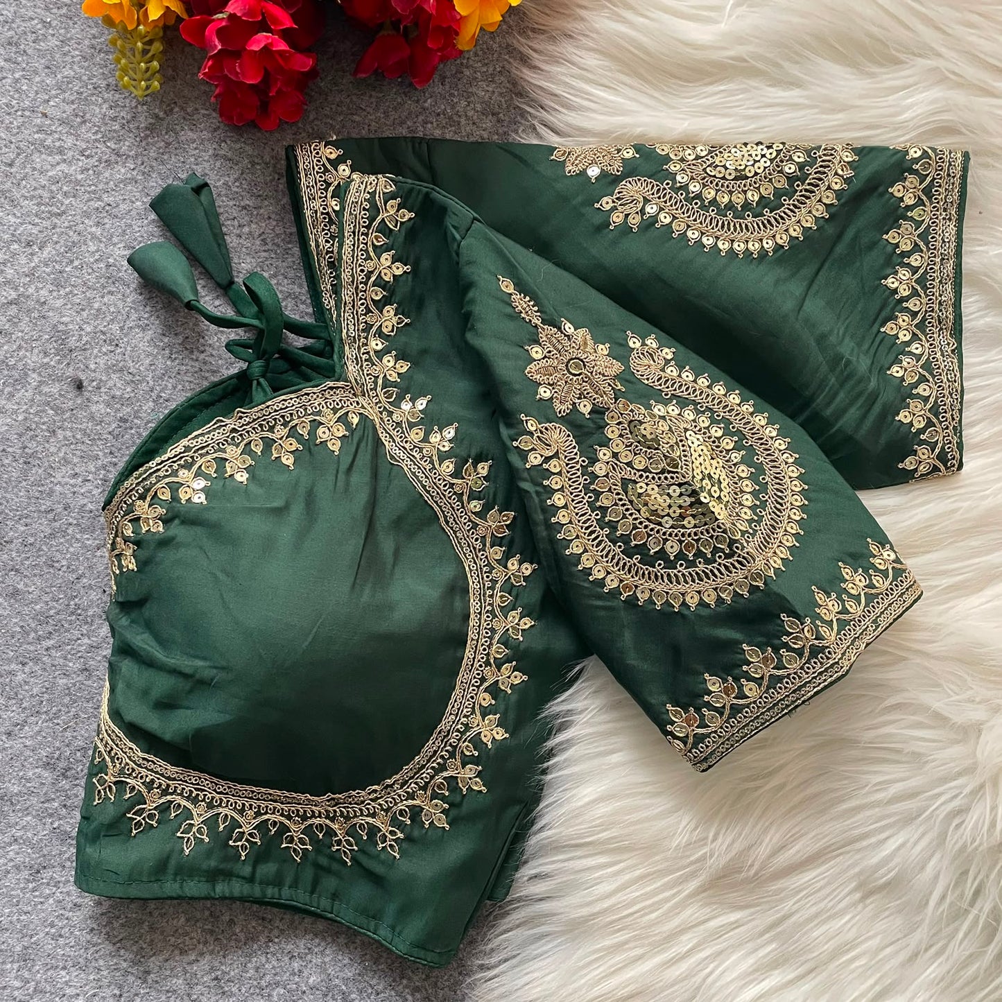 Royal Jodha Style Bridal Blouse For Saree or Skirt