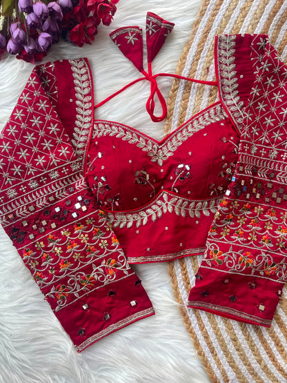 Navratri Special Mirror Work Blouse For Saree or Skirt