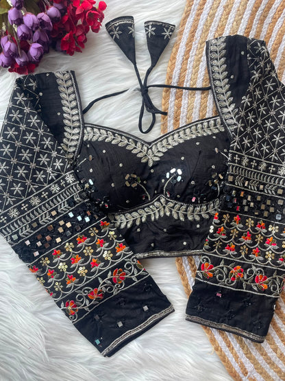 Navratri Special Mirror Work Blouse For Saree or Skirt
