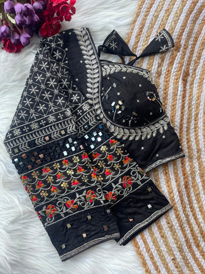 Navratri Special Mirror Work Blouse For Saree or Skirt