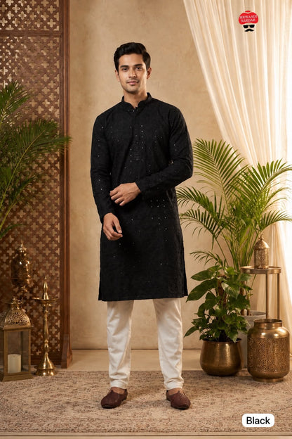 Chic Chikankari Premium Men's Kurta Set