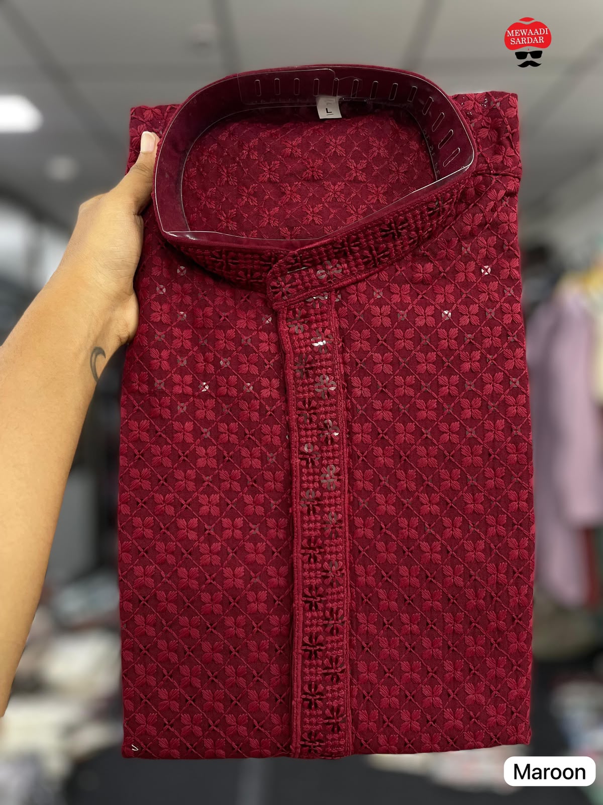 Chic Chikankari Premium Men's Kurta Set