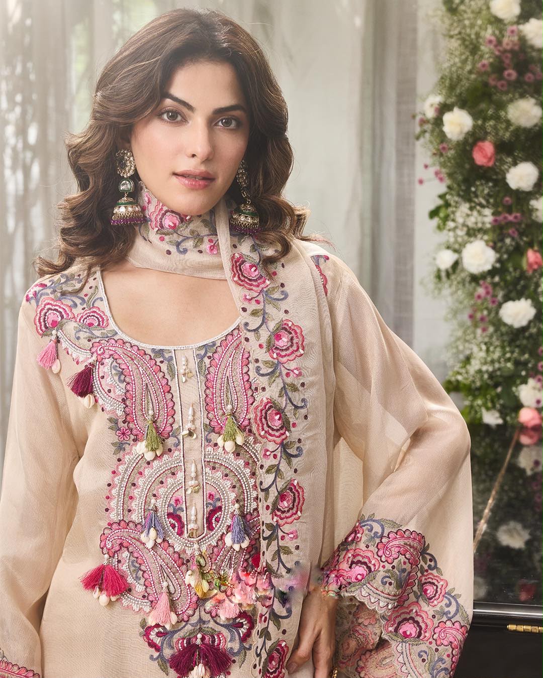Premium Heavy Georgette Farshi Suit Set