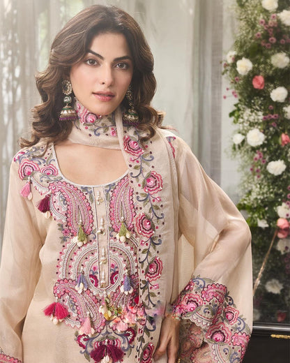 Premium Heavy Georgette Farshi Suit Set