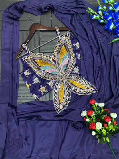 Gorgeous Ready-to-Wear Embroidered Saree