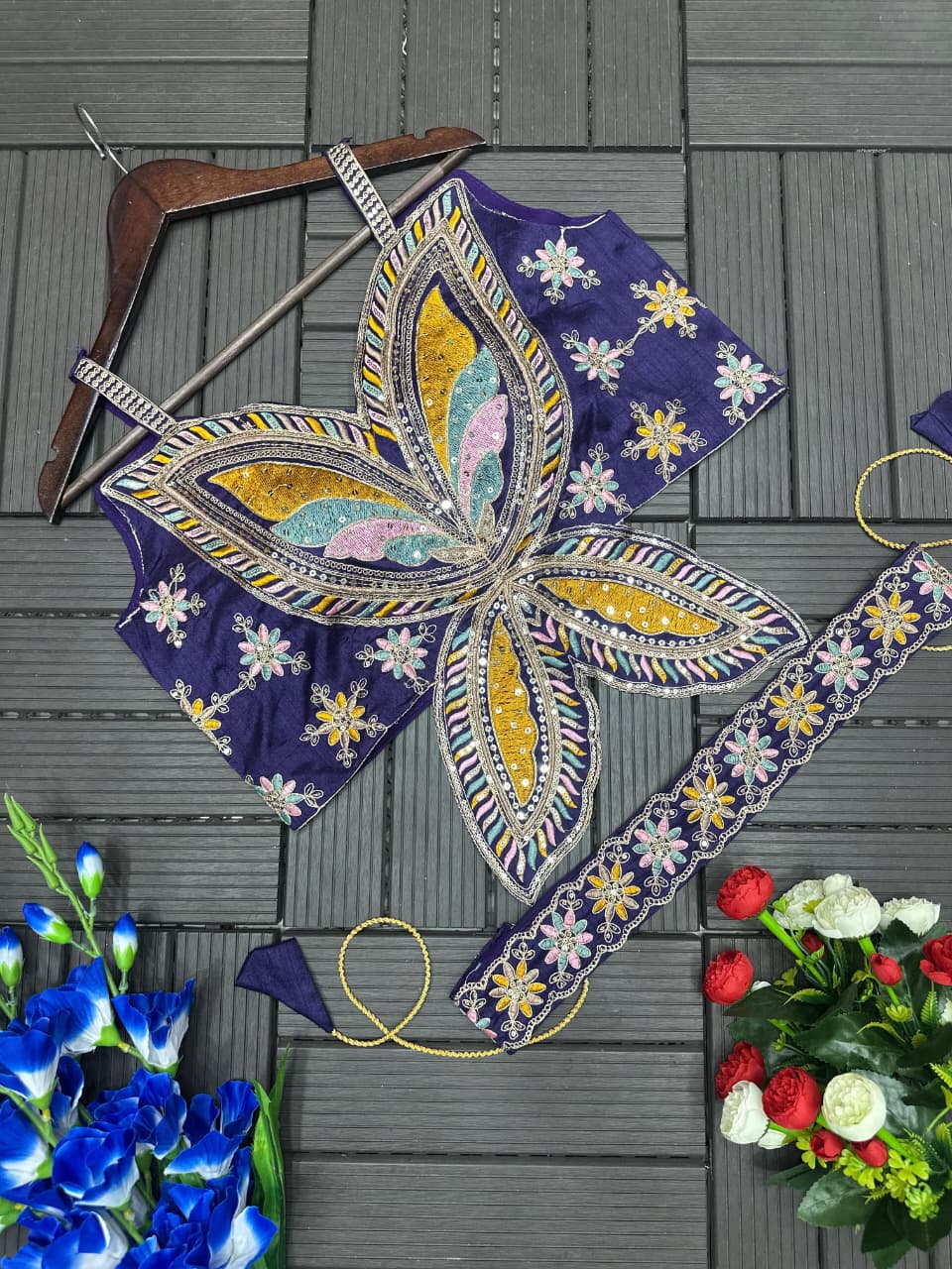 Gorgeous Ready-to-Wear Embroidered Saree