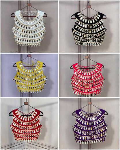 Navratri Special Designer Mirror Work Blouse