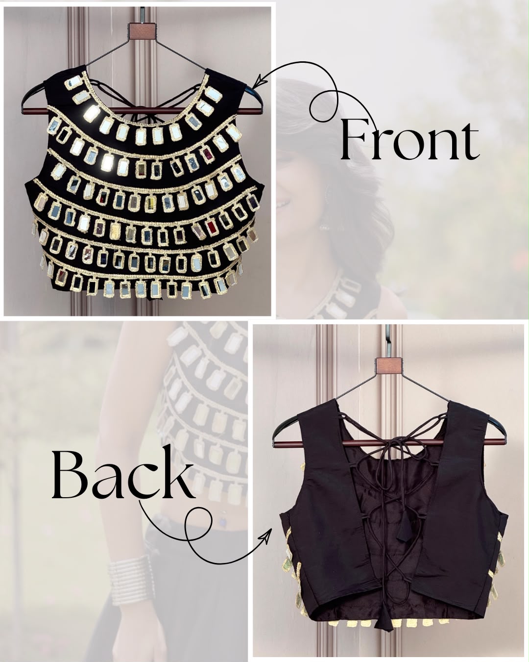 Navratri Special Designer Mirror Work Blouse