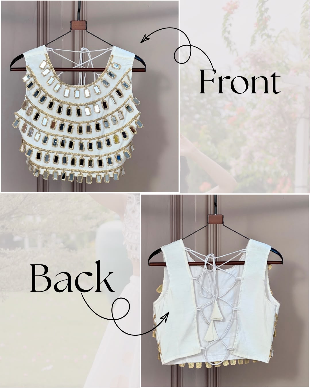 Navratri Special Designer Mirror Work Blouse