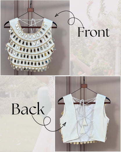 Navratri Special Designer Mirror Work Blouse