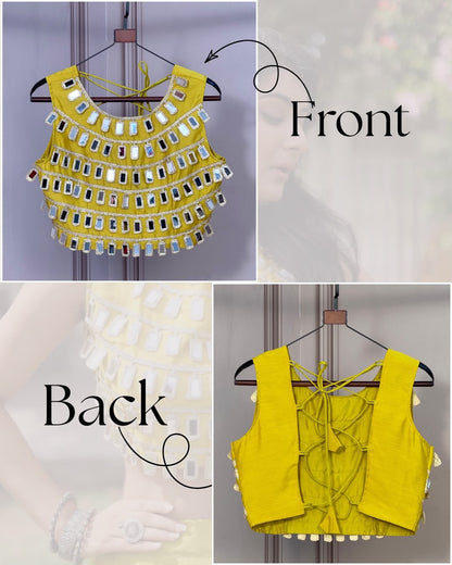 Navratri Special Designer Mirror Work Blouse