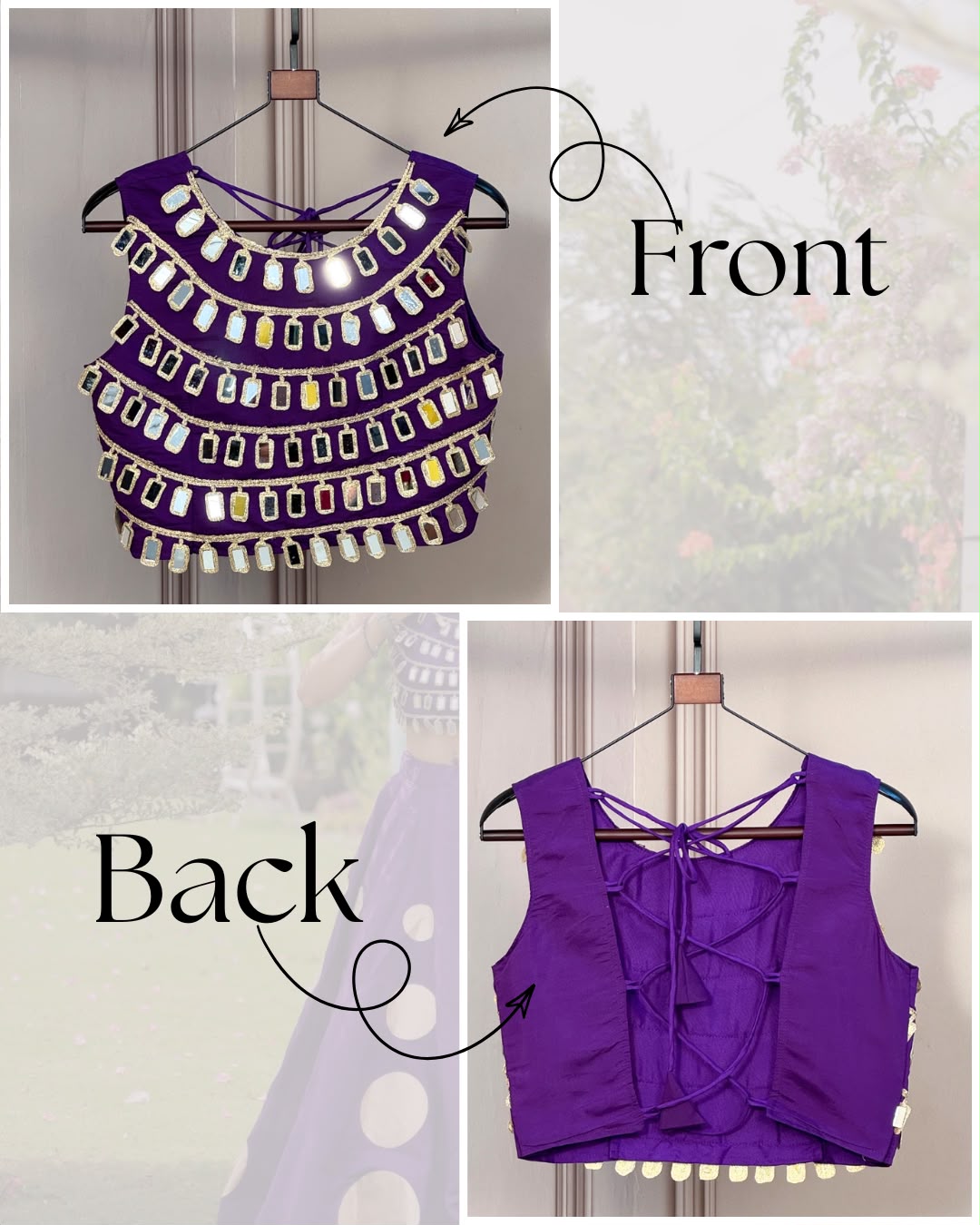 Navratri Special Designer Mirror Work Blouse
