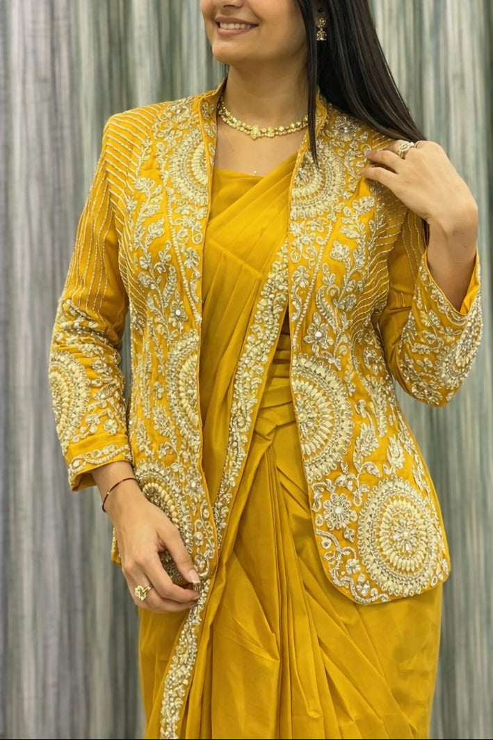 Ready-to-Wear Saree with Designer Jacket