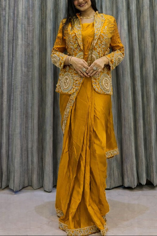Ready-to-Wear Saree with Designer Jacket