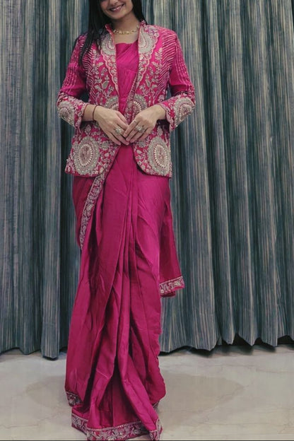 Ready-to-Wear Saree with Designer Jacket