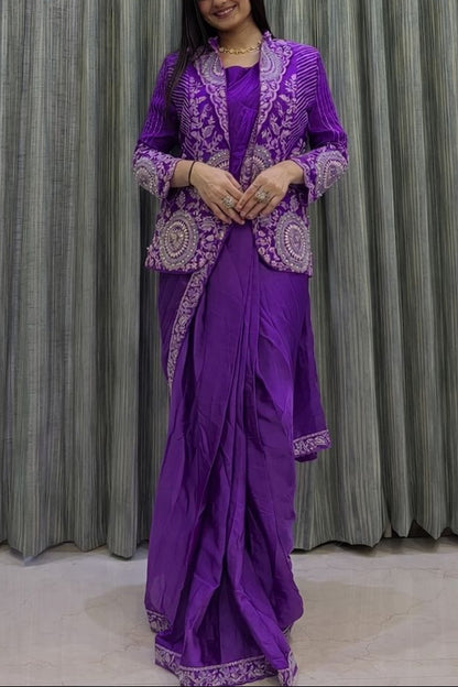 Ready-to-Wear Saree with Designer Jacket