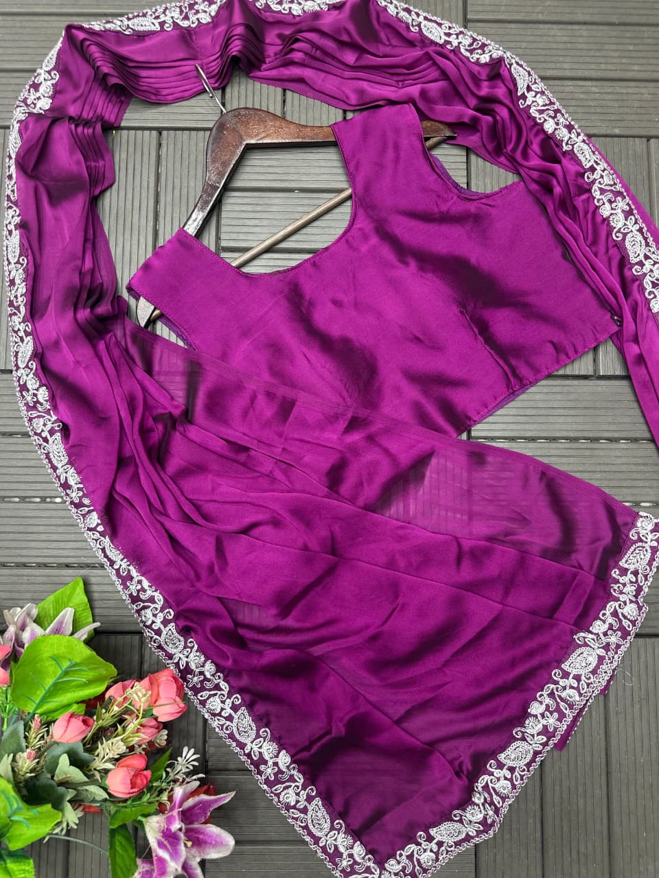 Ready-to-Wear Saree with Designer Jacket
