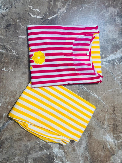 Stylish Striped Cotton Co-ord Set
