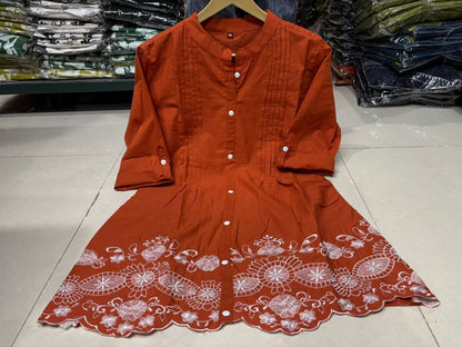 Elegant Embroidered Cotton Co-ord Set