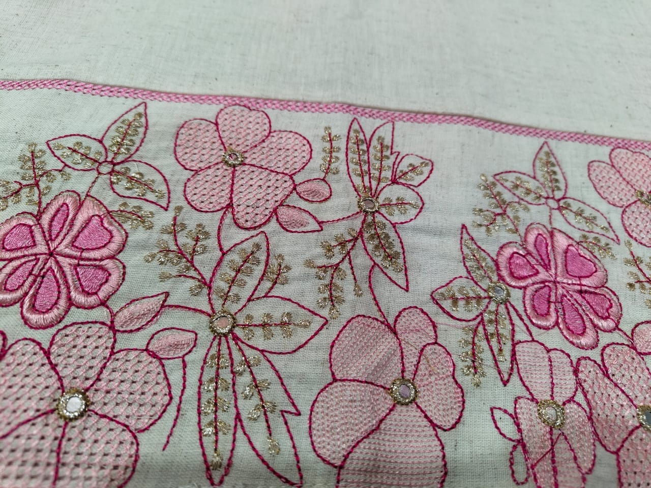 Gorgeous Pink Cotton Kurta Set With Printed Dupatta