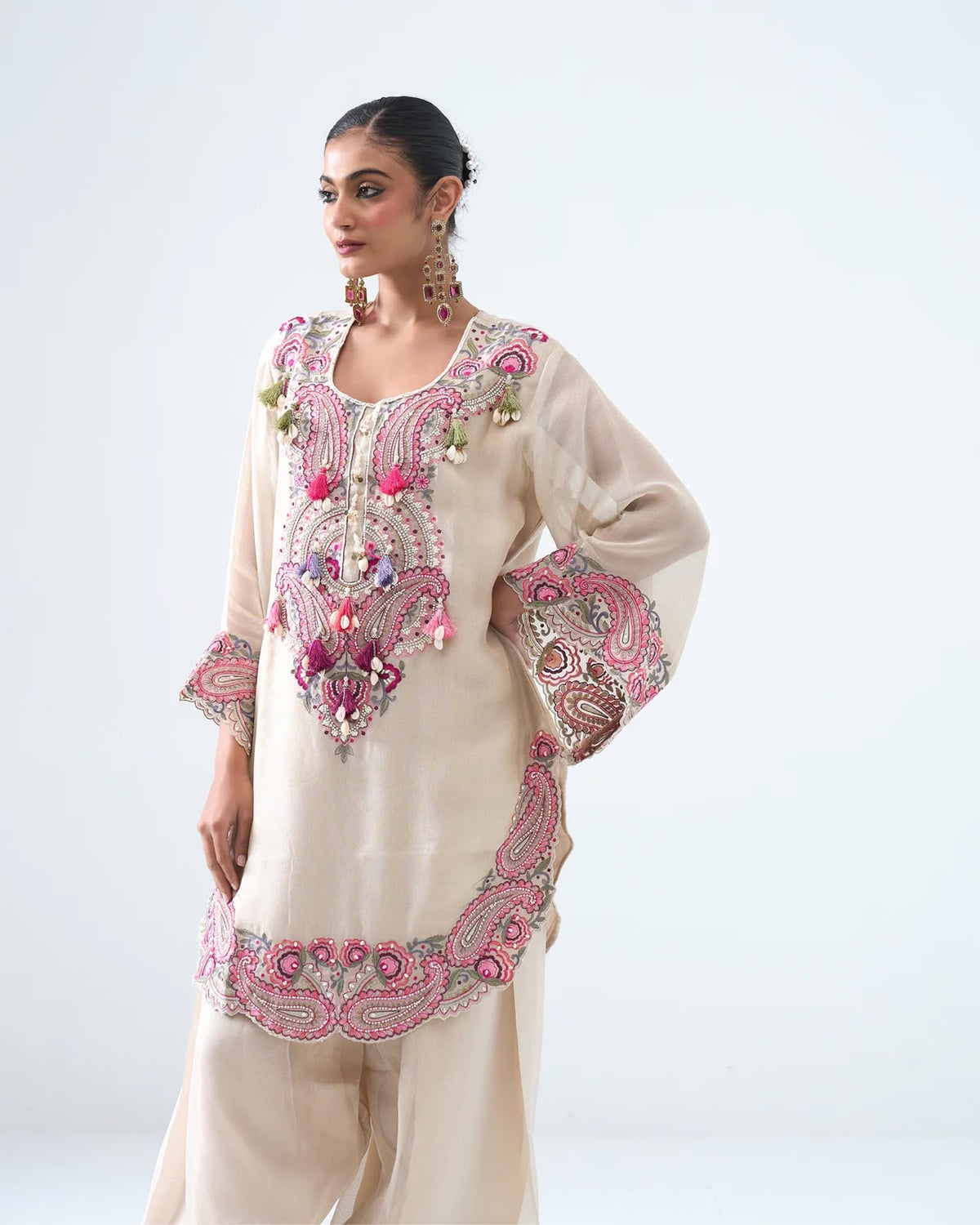 Premium Heavy Georgette Farshi Suit Set