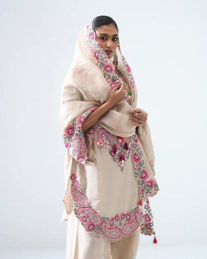 Premium Heavy Georgette Farshi Suit Set