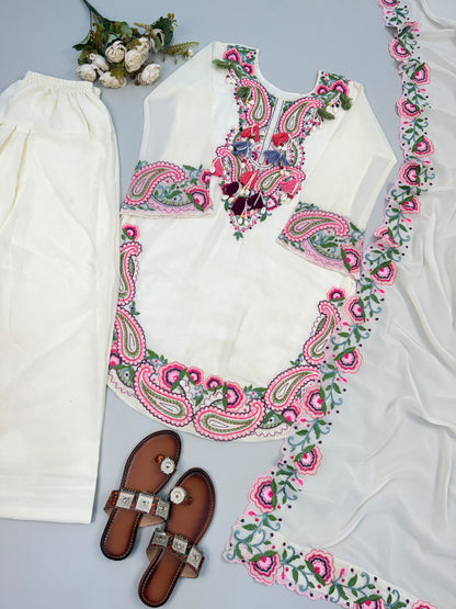 Premium Heavy Georgette Farshi Suit Set