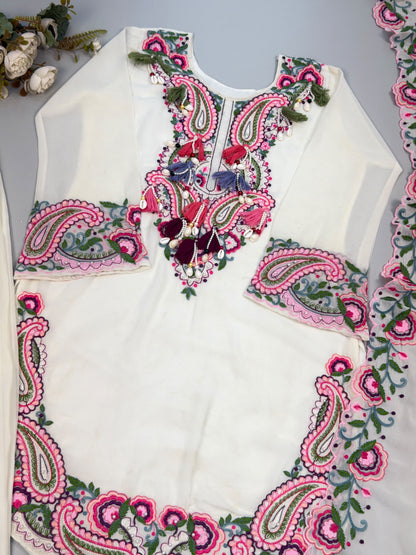 Premium Heavy Georgette Farshi Suit Set