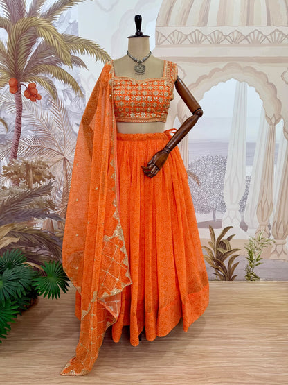 Navratri Special Elegant Lehenga Choli Set
