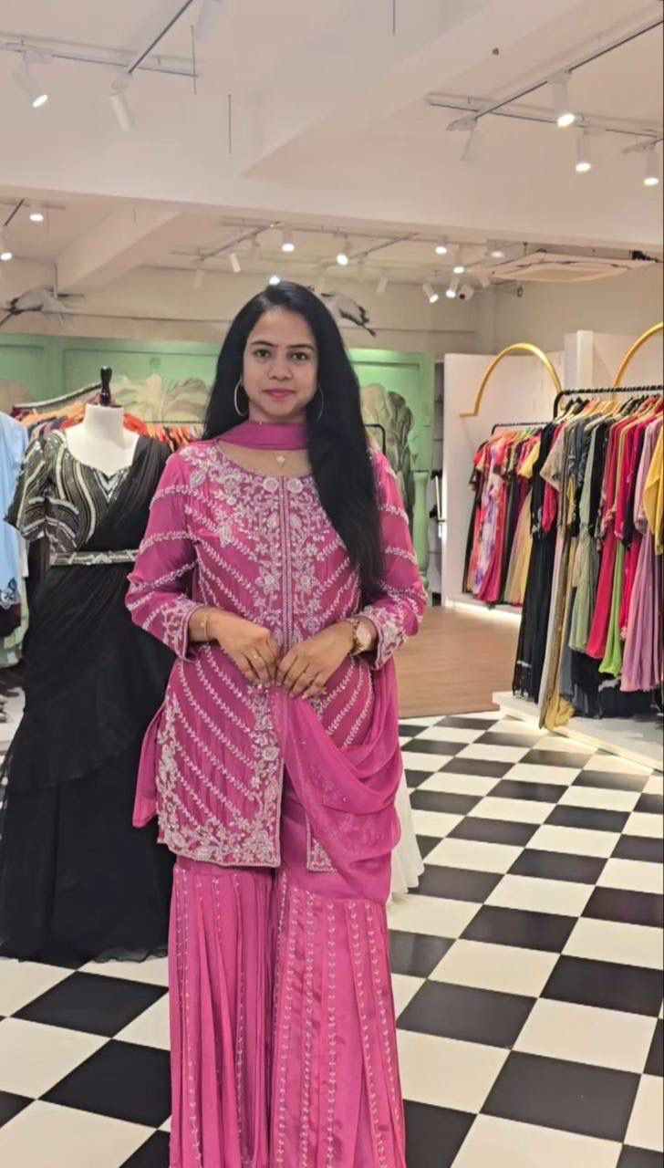 Designer Sharara Party Wear Set
