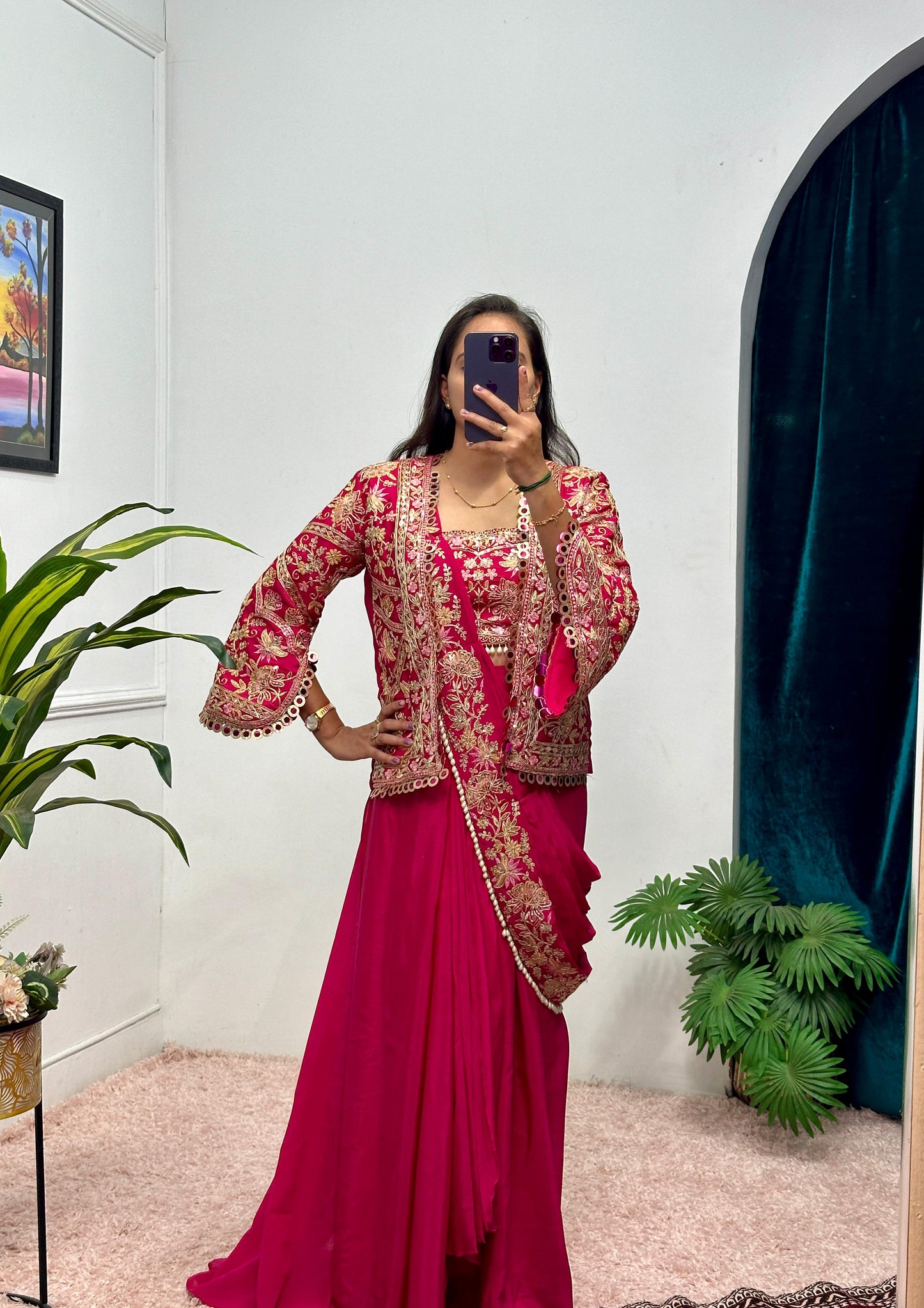 Stunning Indo-Western Drape Saree