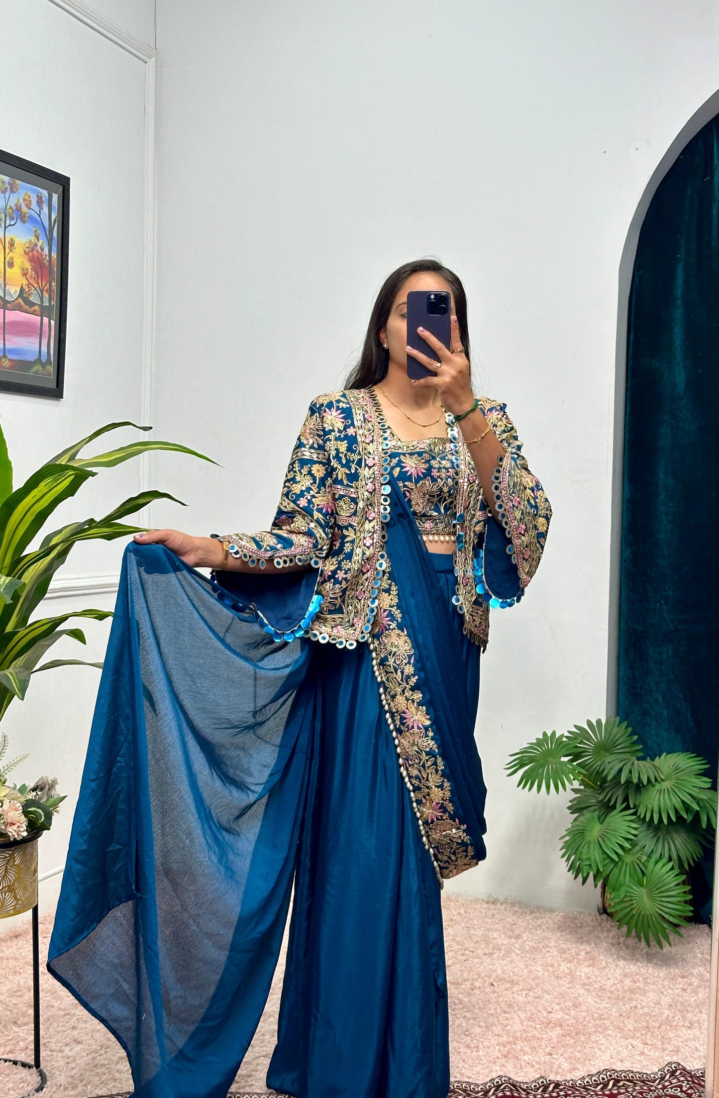 Stunning Indo-Western Drape Saree