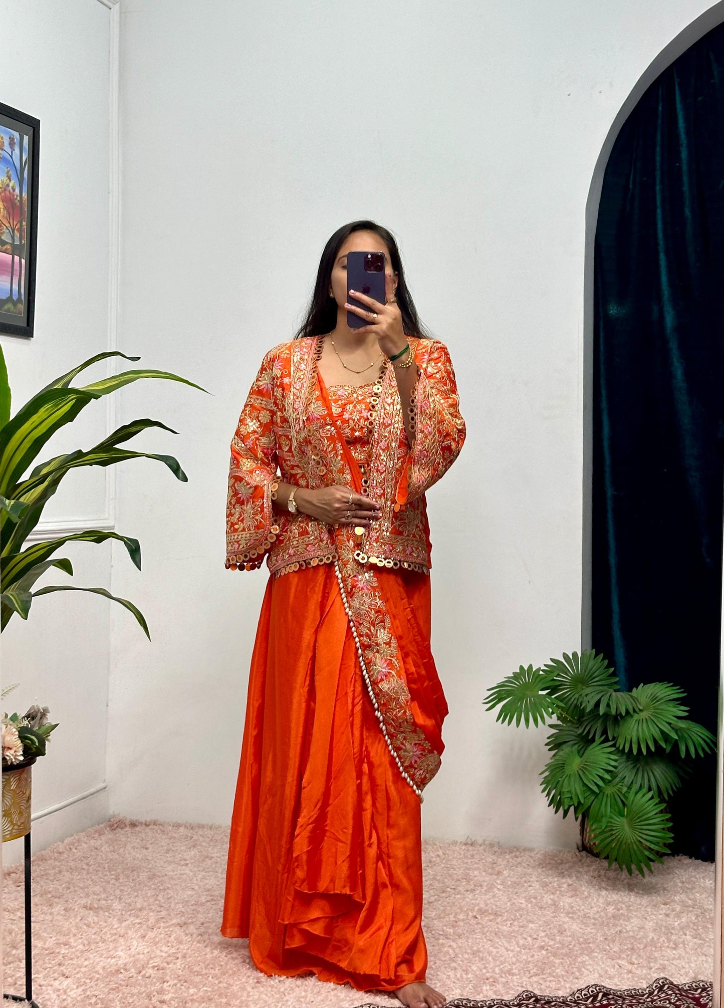 Stunning Indo-Western Drape Saree