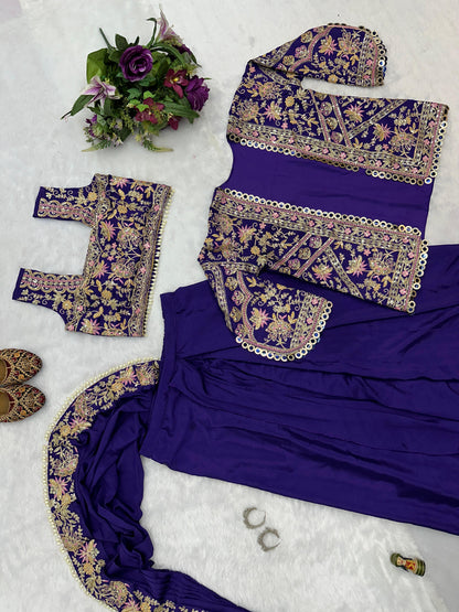 Stunning Indo-Western Drape Saree