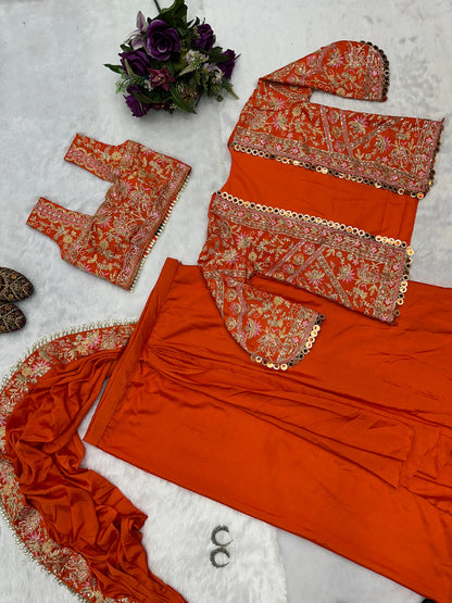 Stunning Indo-Western Drape Saree