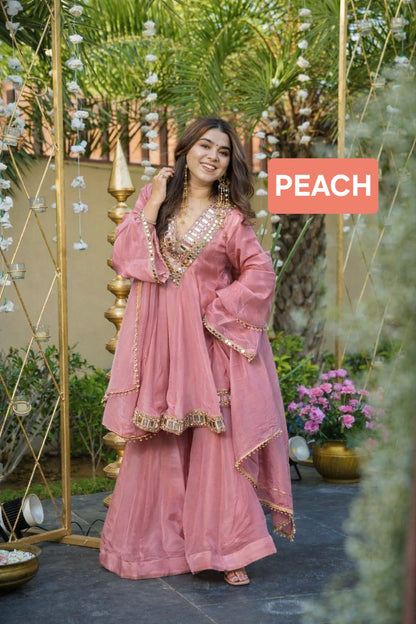 Most Trending Aliya Cut Kediya Style Plazzo Set