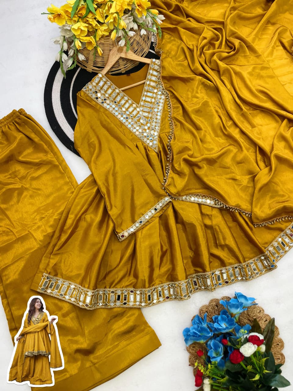 Most Trending Aliya Cut Kediya Style Plazzo Set