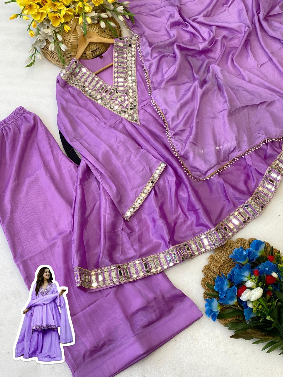Most Trending Aliya Cut Kediya Style Plazzo Set