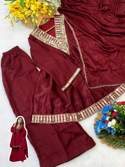 Most Trending Aliya Cut Kediya Style Plazzo Set