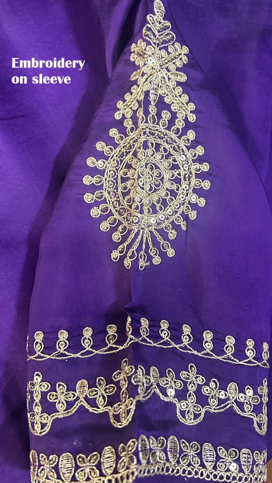 Royal Purple Beautiful Heavy Zari Suit Set