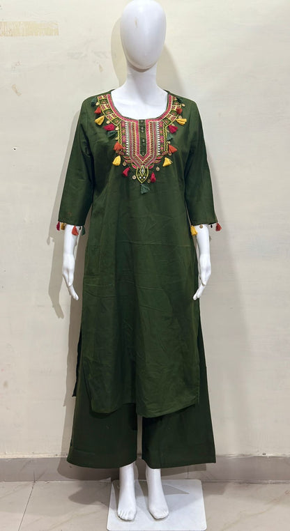 Beautiful Co-ord Set With Sicca Hand Work