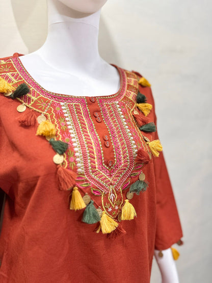 Beautiful Co-ord Set With Sicca Hand Work