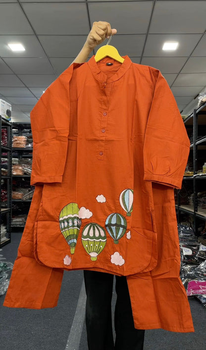 Hot Air Balloon Embroidered Co-ord Sets