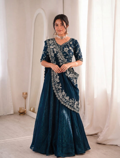 Stunning Designer Embroidered Lehenga Choli